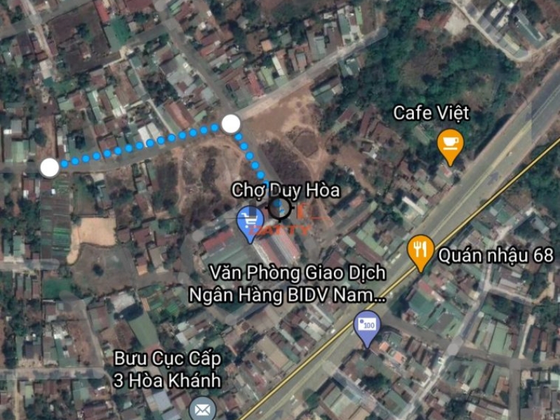 Hơn ½ sào đất hẻm 496 Võ Văn Kiệt sau chợ Duy Hòa