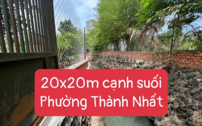 Bán lô đất view suối đẹp phường Thành Nhất 20×20 giá 1,7 tỷ