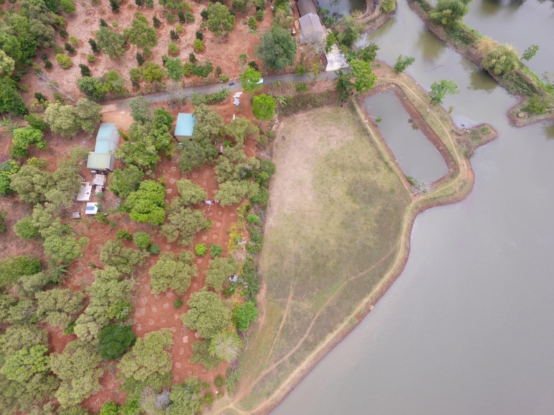 Từ 4,65 tỷ xuống còn 3,65 tỷ – 4200m2 đất qh full hồng – view hồ Buôn Bông