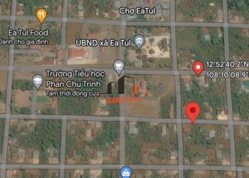 Đất trung tâm xã Eatul CưMgar (5x40m, Thổ cư 60m), giá 215 triệu